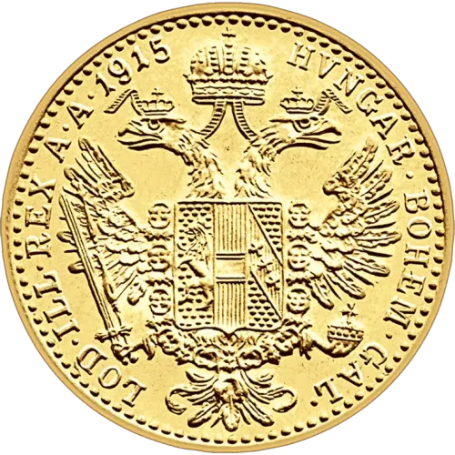 Златна монета 1 Австрийски дукат 1915