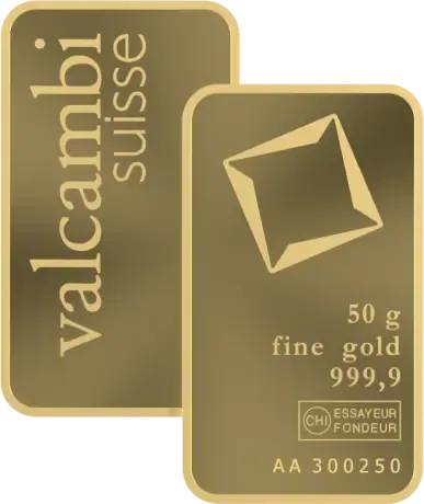 50 гр. Златно кюлче Valcambi | Minted